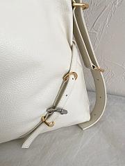 Givenchy Voyou Medium Leather Shoulder Bag White 36.5x27x32cm - 2