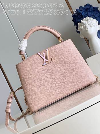 Louis Vuitton LV Capucines BB Milky Way Pink 27 x 18 x 9cm