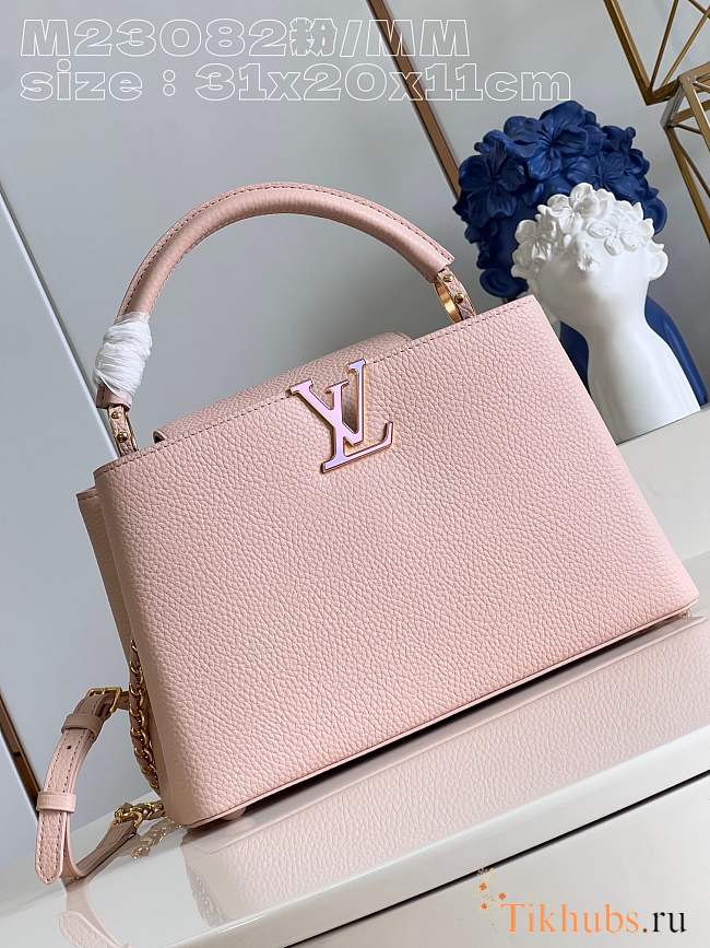 Louis Vuitton LV Capucines MM Milky Way Pink 31.5x20x11cm - 1