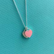 Tiffany & Co Necklace Double Heart Pink - 2