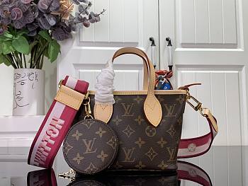 Louis Vuitton LV Neverfull BB Peony Pink 24x9x14cm