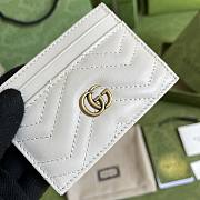 Gucci GG Marmont Card Case White 10x7cm - 3