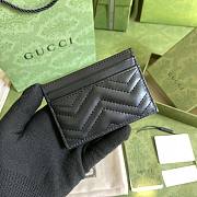 Gucci GG Marmont Card Case Black 10x7cm - 2