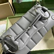 Gucci Horsebit Chain Small Shoulder Bag Grey 27x11.5x5cm - 6