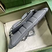 Gucci Horsebit Chain Small Shoulder Bag Grey 27x11.5x5cm - 3
