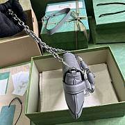 Gucci Horsebit Chain Small Shoulder Bag Grey 27x11.5x5cm - 4