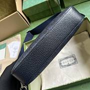 Gucci Ophidia GG Shoulder Bag Blue Black 23.5x16x4.5cm - 5