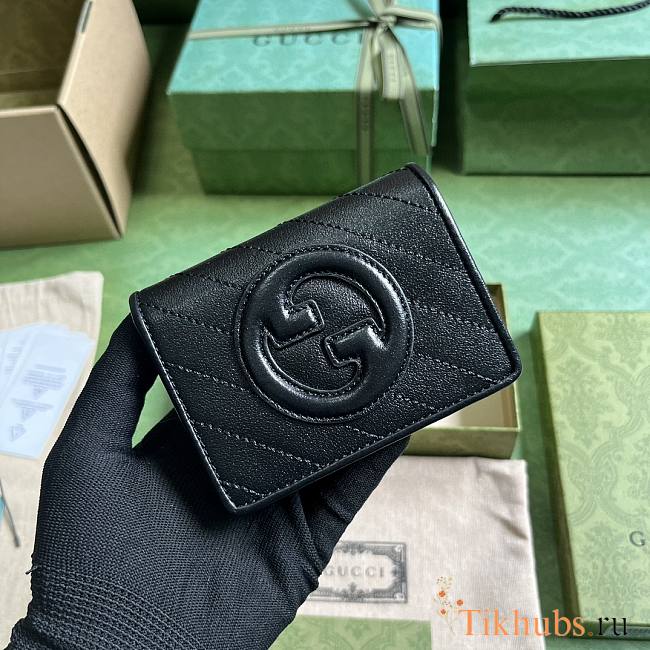 Gucci Blondie Card Case Wallet Black 11x8.5x3cm - 1