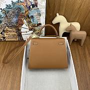 Hermes Kelly Epsom Tan Gold 25cm - 2