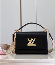 Louis Vuitton LV Twist MM Black Epi 23 x 17 x 9.5 cm - 1