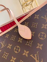 Louis Vuitton Neverfull Shopping Bag M41177 Monogram With Red - 4