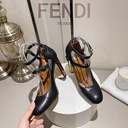 Fendi Delfina Black Leather High Heel Pumps 10.5cm - 3