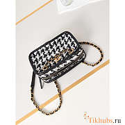 Chanel Small Camera Bag Black, White And Gold 13.5x20.5x7cm - 3