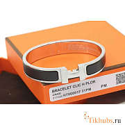 Hermes Clic Clac H Black Brushed Bracelet - 4