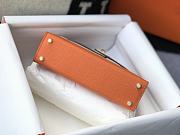 Hermes Mini Kelly Epsom Orange Gold 19cm - 6