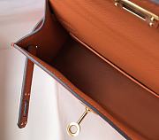 Hermes Mini Kelly Epsom Orange Gold 19cm - 2