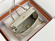 Hermes Kelly 25 Togo White Gold Hardware 25cm - 4