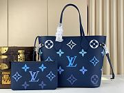 Louis Vuitton LV Neverfull MM Blue Gradient 31 x 28 x 14 cm - 1