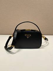 Prada Odette Leather Mini Bag Black 18.5x13x6.5cm - 1