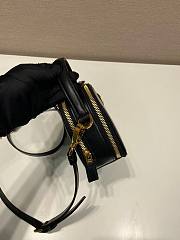 Prada Odette Leather Mini Bag Black 18.5x13x6.5cm - 5