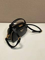 Prada Odette Leather Mini Bag Black 18.5x13x6.5cm - 4