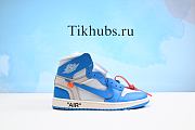 Nike Air Jordan 1 Off White University Blue Sneakers - 3