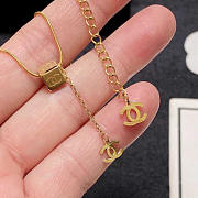 Chanel CC Pendant Necklace Gold - 4