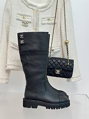 Chanel Long Boots Black - 1