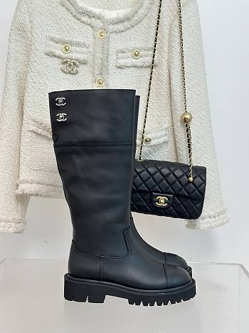 Chanel Long Boots Black