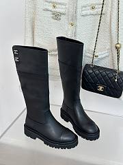 Chanel Long Boots Black - 5