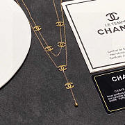 Chanel Logo Necklace Gold - 4