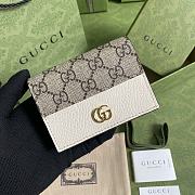 Gucci GG Marmont Card Case Wallet White 11x9x3cm - 1