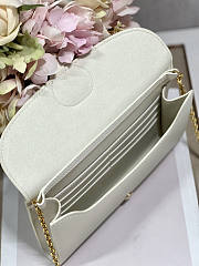 Dior Bobby East-West Pouch Chain White 21.5 x 12 x 4 cm - 5