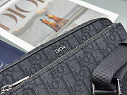 Dior Saddle Tripple Pouch Oblique Black 23.3 x 16.5 x 4.3 cm - 2