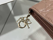 Dior Two-Fold Wallet Rose Pink Size 11 x 9 x 3.5 cm - 5