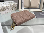 Dior Wallet Card Holder Rose 11x9cm - 2