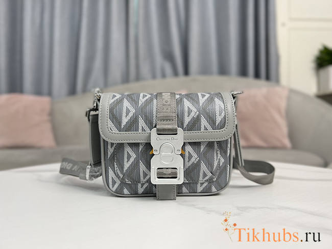 Dior Mini Hit The Road Bag Gray CD Diamond 19 x 11 x 4 cm - 1