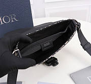 Dior Saddle Pouch With Strap Beige Black Oblique 19.5 x 13 x 4.3 cm - 6