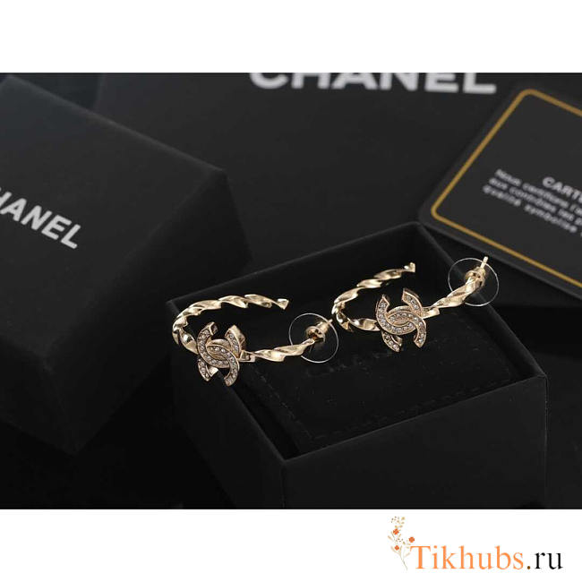 Chanel CC Ring Earrings - 1