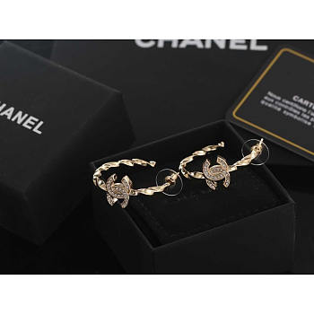 Chanel CC Ring Earrings