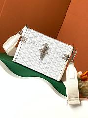 Goyard Cassette Trunk Bag White 15x6.5x21cm - 1