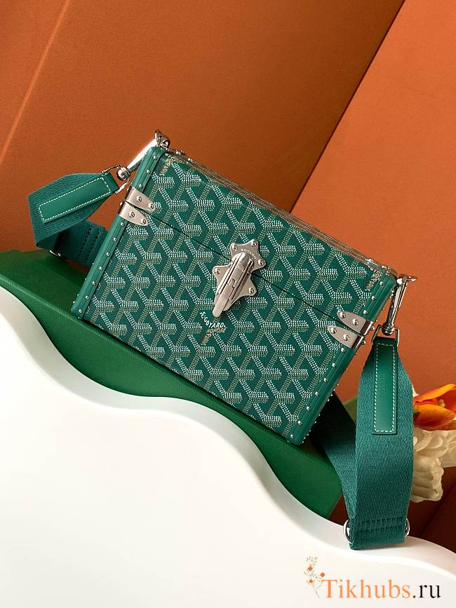 Goyard Cassette Trunk Bag Green 15x6.5x21cm - 1