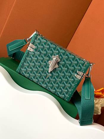 Goyard Cassette Trunk Bag Green 15x6.5x21cm