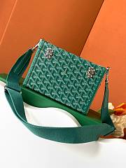 Goyard Cassette Trunk Bag Green 15x6.5x21cm - 4