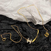 Chanel Gold Logo Necklace - 3