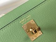 Hermes Mini Kelly Green Gold 19cm - 2