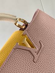 Louis Vuitton LV Capucines BB Beige Yellow 27x18x9cm - 2