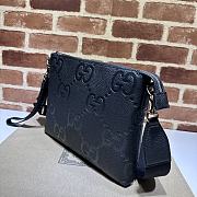 Gucci Jumbo GG Medium Messenger Bag Black 31×24.5×5cm - 2