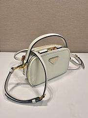 Prada Odette Leather Mini Bag White 18.5x13x6.5cm - 2