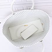 Bottega Veneta Medium Cabat White 40x29x16cm - 6